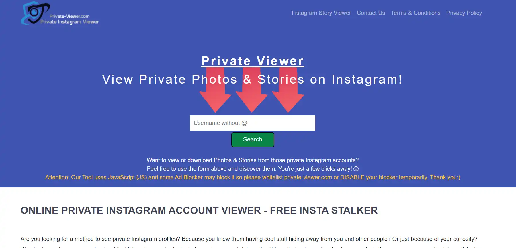 دیدن اکانت پرایوت private اینستاگرام دیگران با private instagram viewer