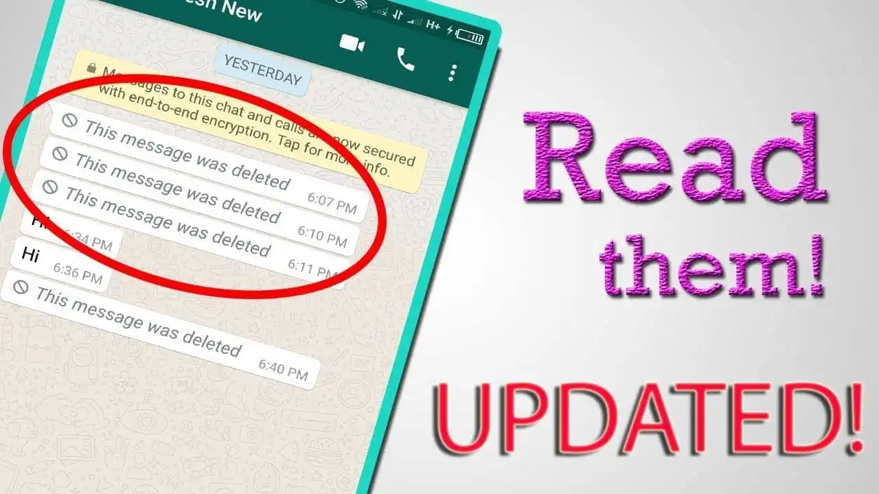چگونه پیام های حذف شده واتساپ را بخوانیم بدون برنامه