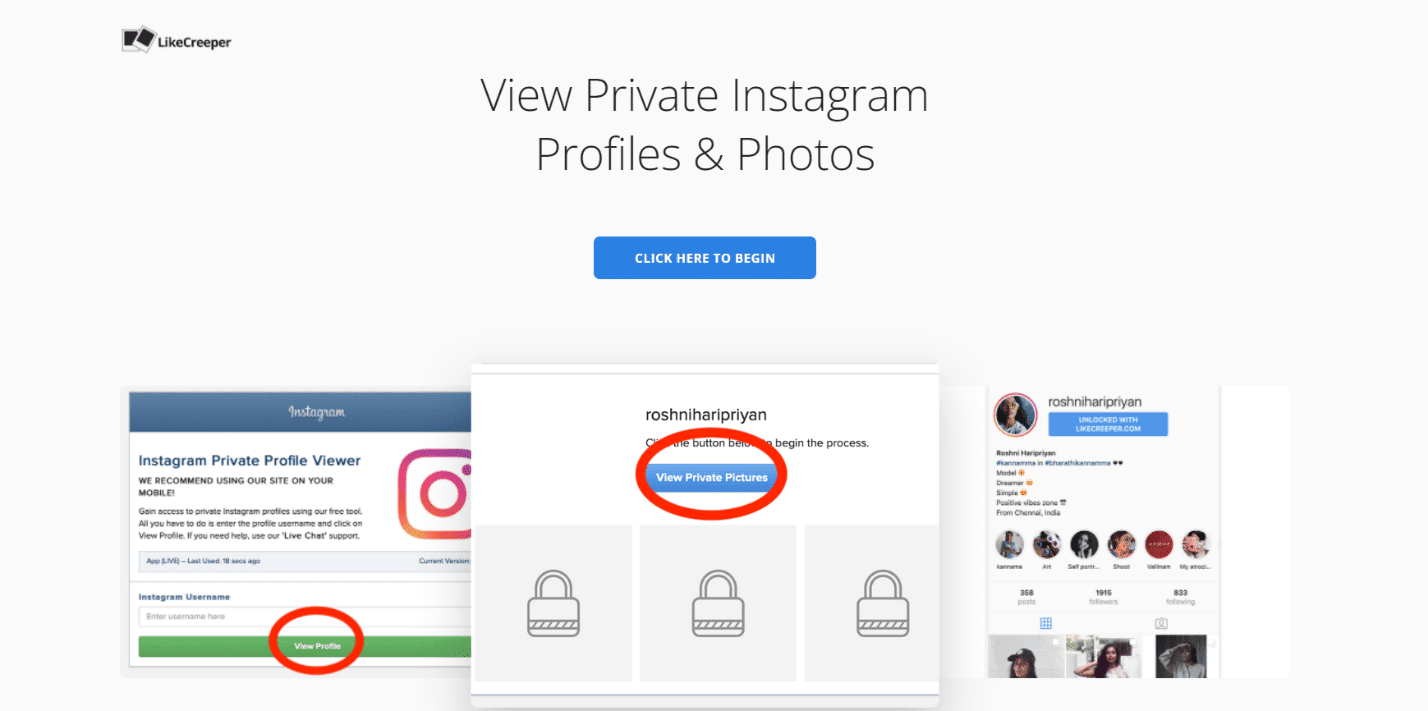 دیدن اکانت پرایوت private اینستاگرام دیگران با private instagram viewer