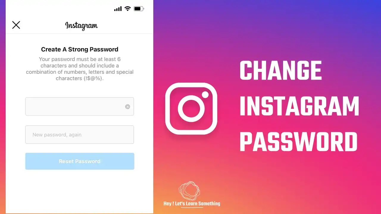 تغییر رمز اینستاگرام بدون داشتن رمز قبلی